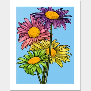 Daisies Sapphic Posters and Art